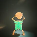 دکوری اسکلت رقاص کوکی شب تاب - Image 2