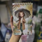 تودولیست بلند آوان طرح دختر و چتر