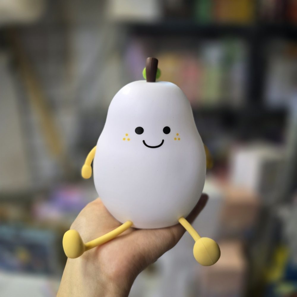 چراغ خواب سیلیکونی هفت رنگ طرح گلابی