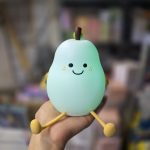 چراغ خواب سیلیکونی هفت رنگ طرح گلابی روشن