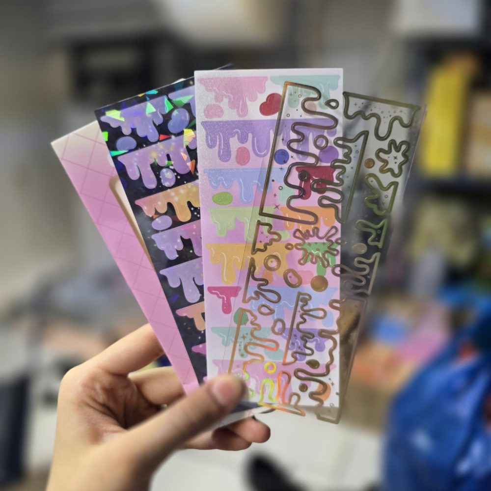 استیکر سه ورقی هولوگرامی طرح قندیل