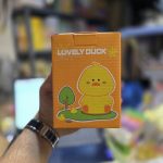 چراغ خواب سیلیکونی هفت رنگ طرح اردک نشسته جعبه