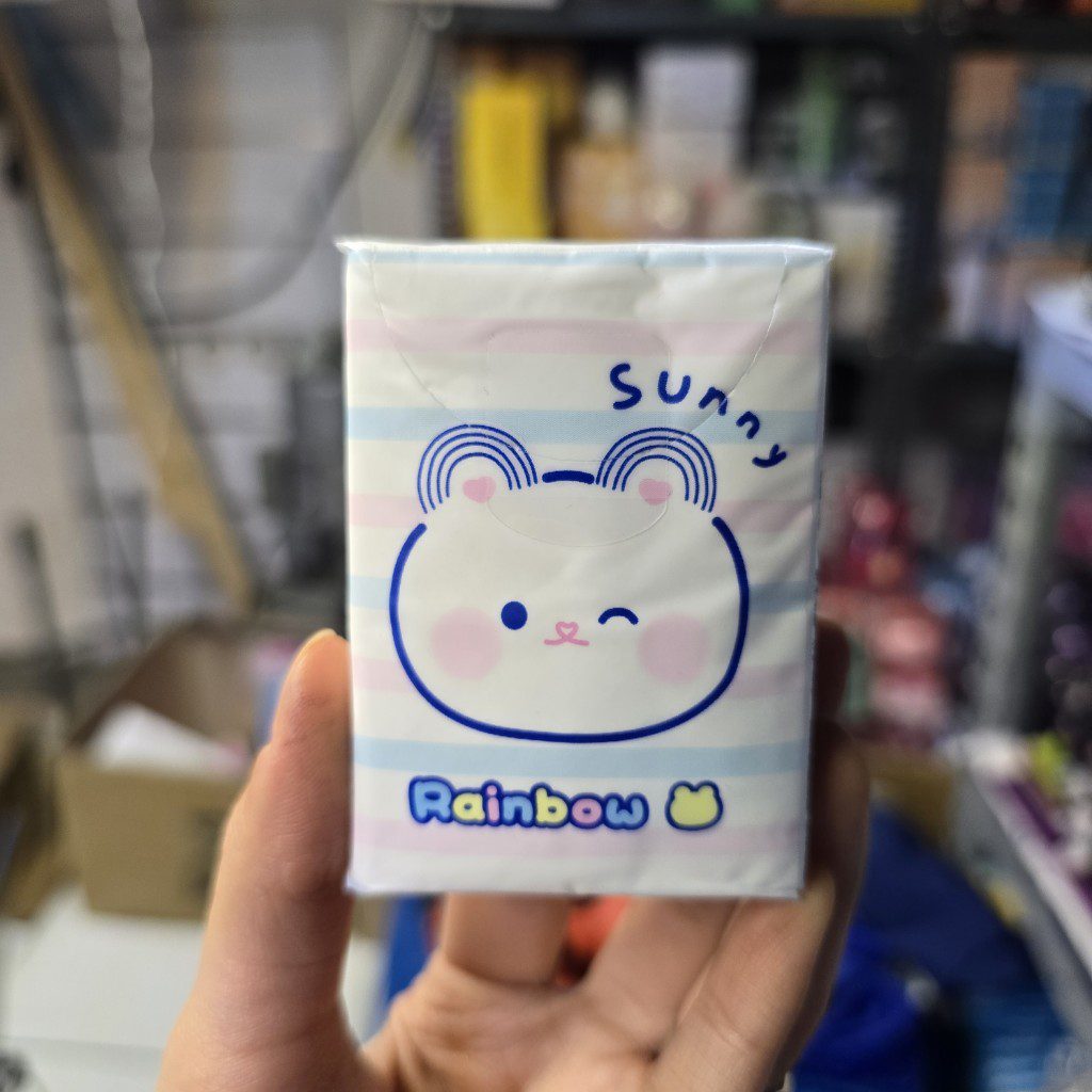 دستمال کاغذی جیبی 8 برگ طرح گربه رنگین کمانی