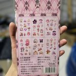 استیکر بسته 6 عددی طرح دختر صورتی پشت