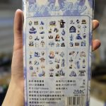 استیکر بسته 6 عددی طرح دختر آبی پشت