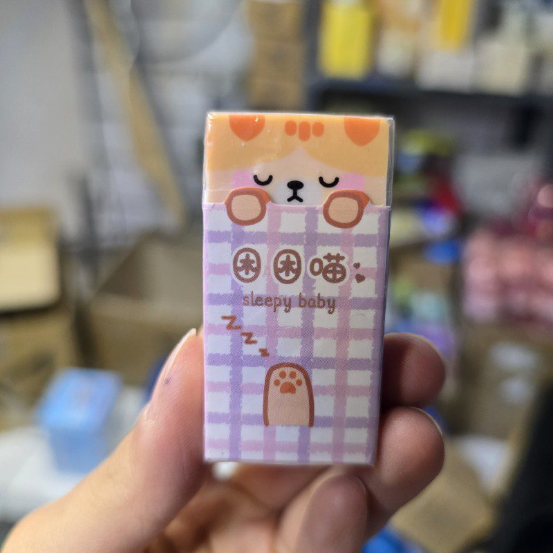 پاک کن برند توچین طرح حیوانات خوابیده طرح گربه