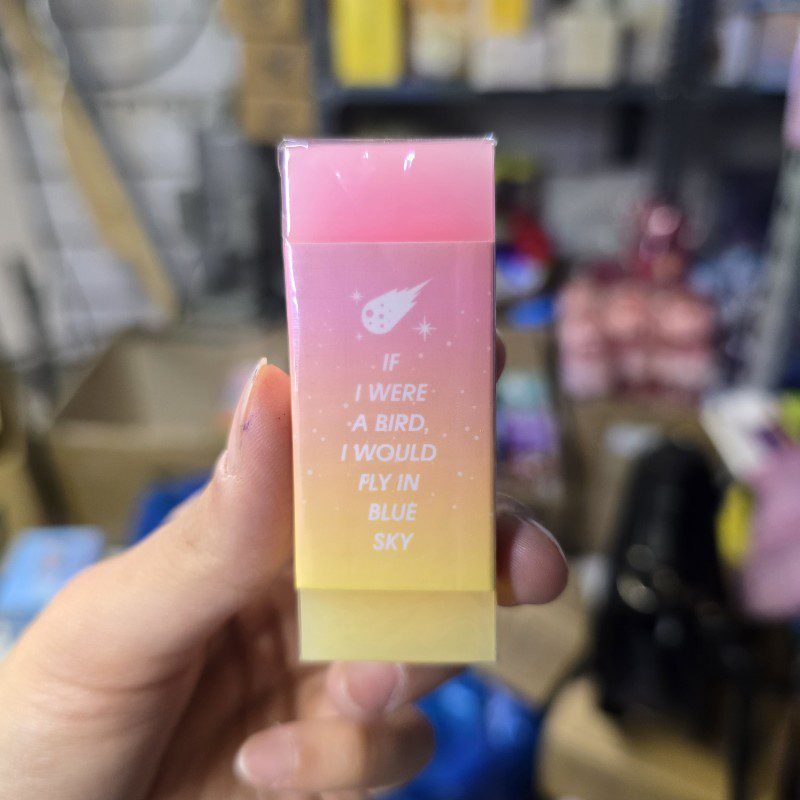 پاک کن برند توچین رنگین کمانی رنگ صورتی