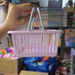 سبد فانتزی مینی رنگ صورتی