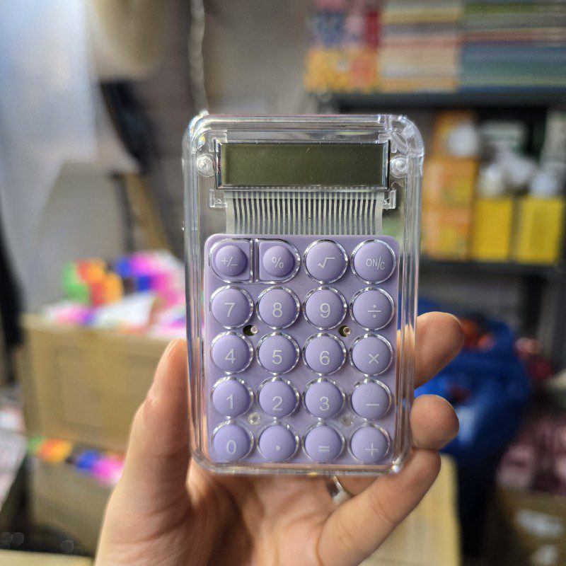 20251110_152809_copy_800x800 ماشین حساب شفاف مینی رنگ بنفش