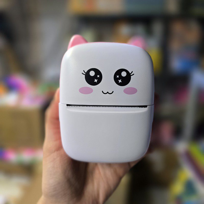 پرینتر حرارتی گربه صورتی