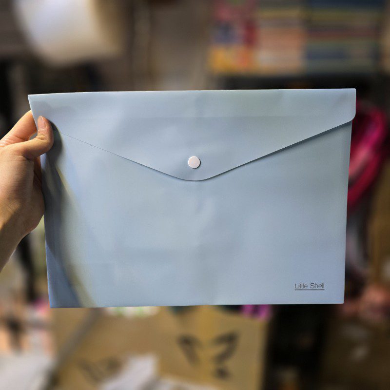 پوشه دکمه دار سایز a4 آبی