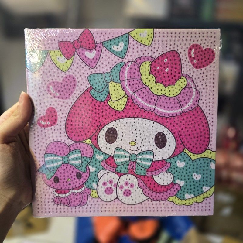 نقاشی الماسی بوم سایز 20 در 20 طرح ملودی کد 01