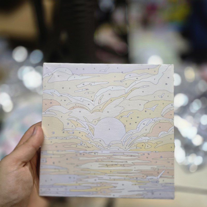 نقاشی آبرنگی مدل بوم سایز 20در20 طرح 10