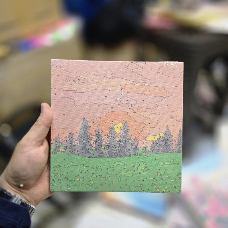 نقاشی آبرنگی مدل بوم سایز 20در20 طرح 02