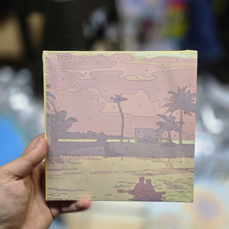 نقاشی آبرنگی مدل بوم سایز 20در20 طرح 14