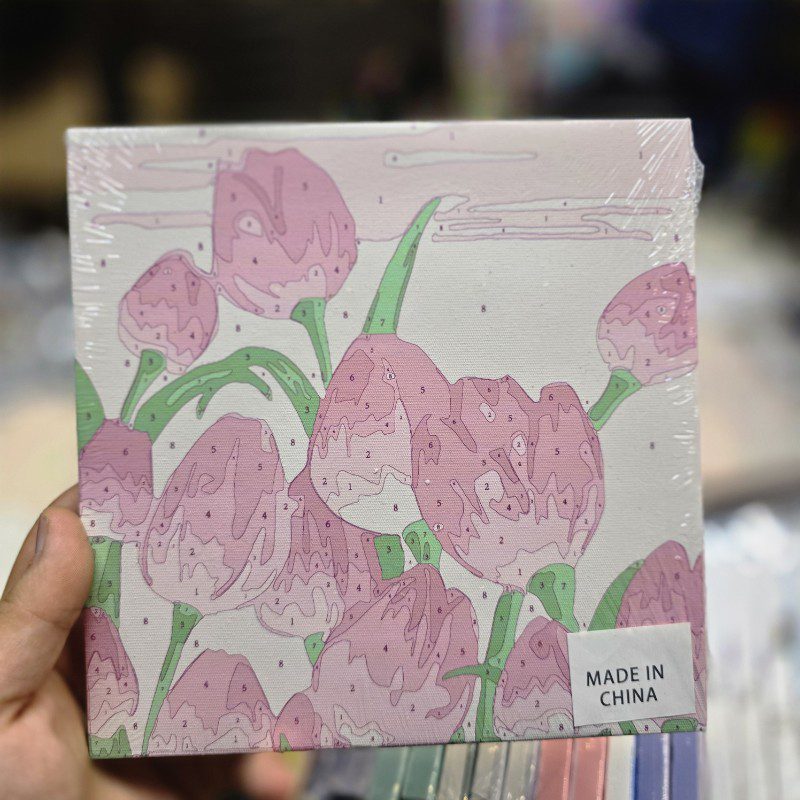 نقاشی آبرنگی مدل بوم سایز 20در20 طرح 24