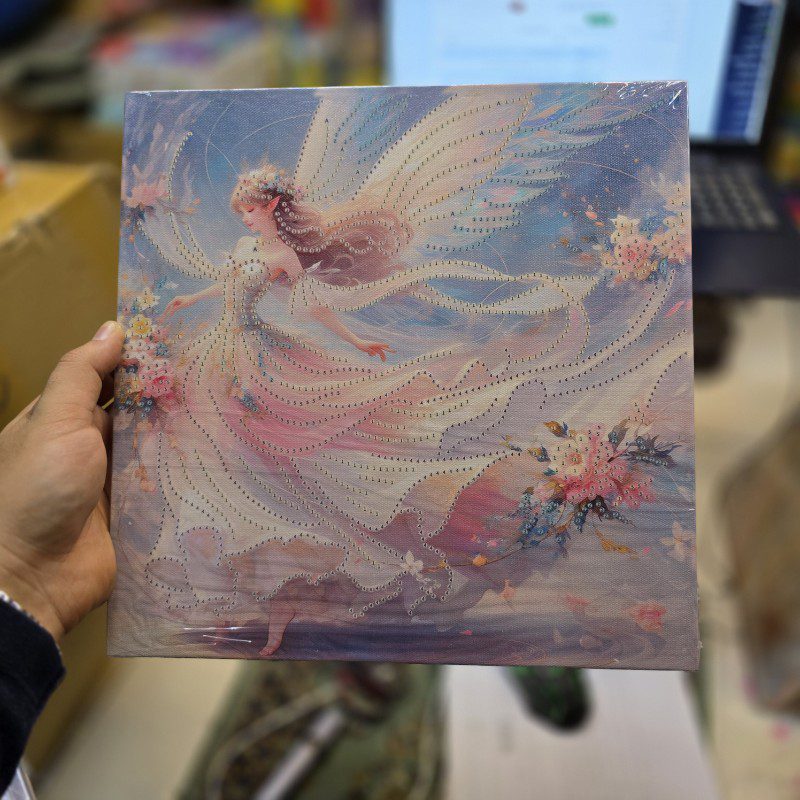 نقاشی الماسی سایز30در30بزرگسال سری فرشته کد01