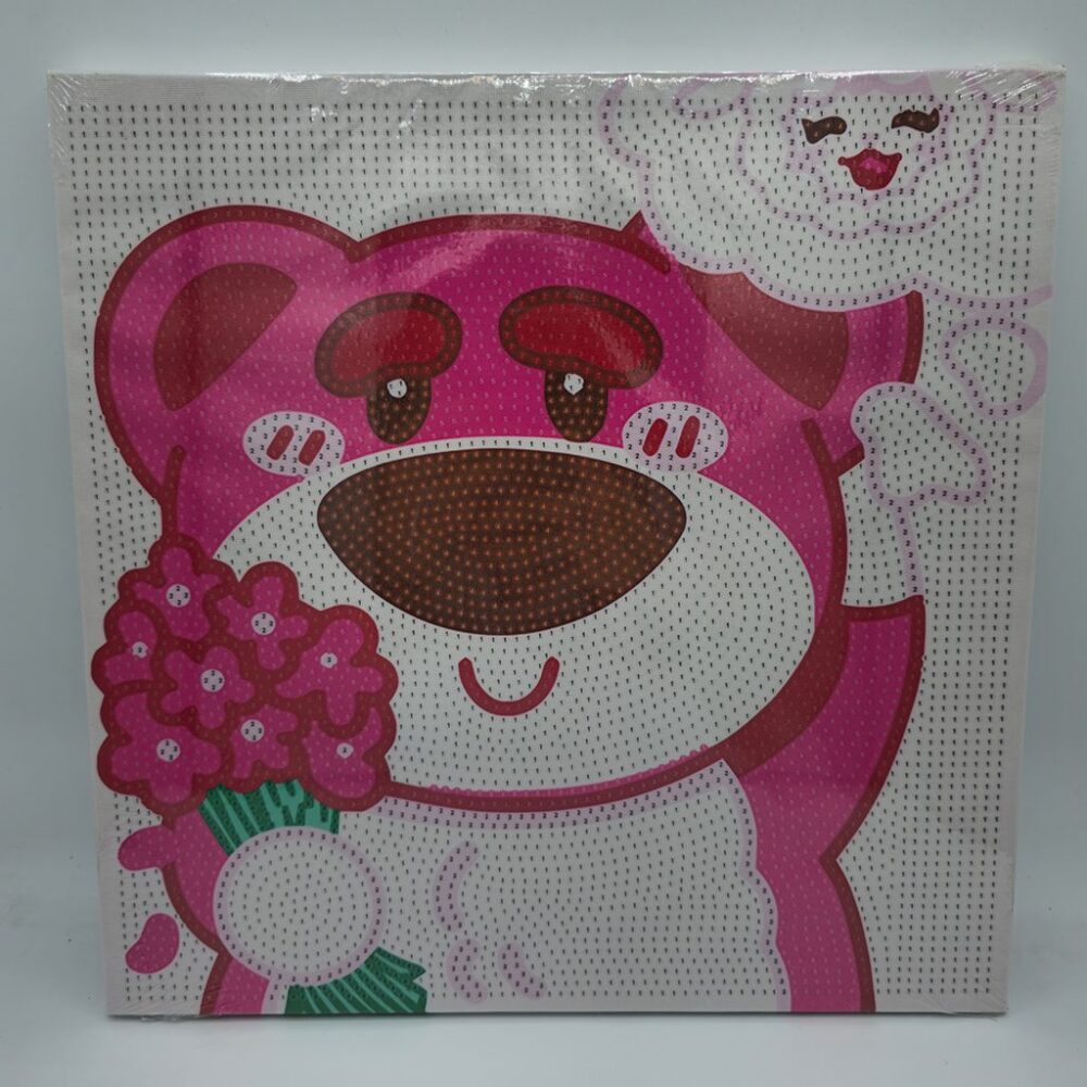 نقاشی الماسی بومی 20 در 20 طرح لاتسو خرس مهربون