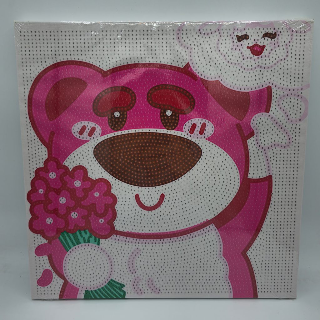 نقاشی الماسی بومی 20 در 20 طرح لاتسو خرس مهربون