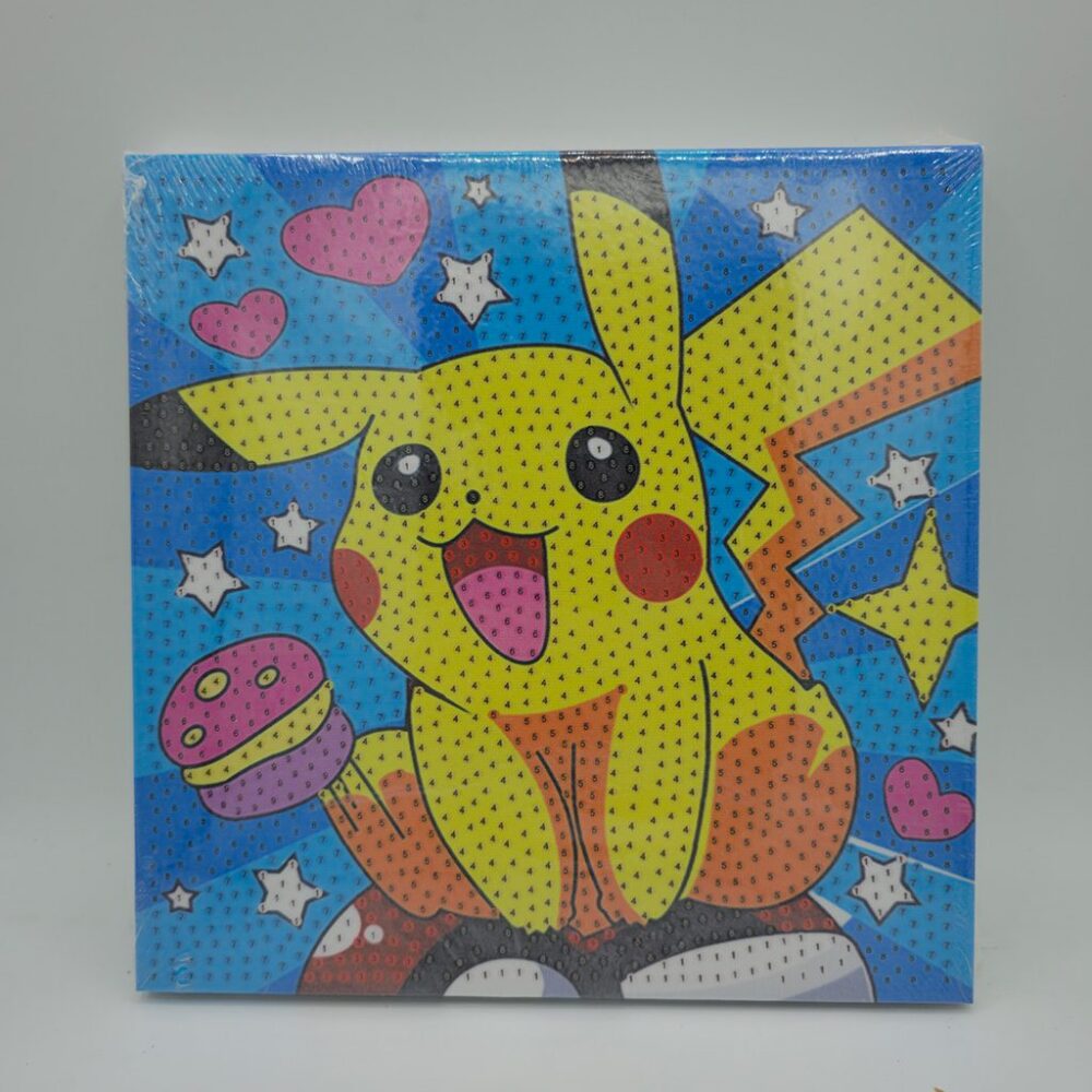 نقاشی الماسی بومی 20 در 20 طرح پیکاچو 01