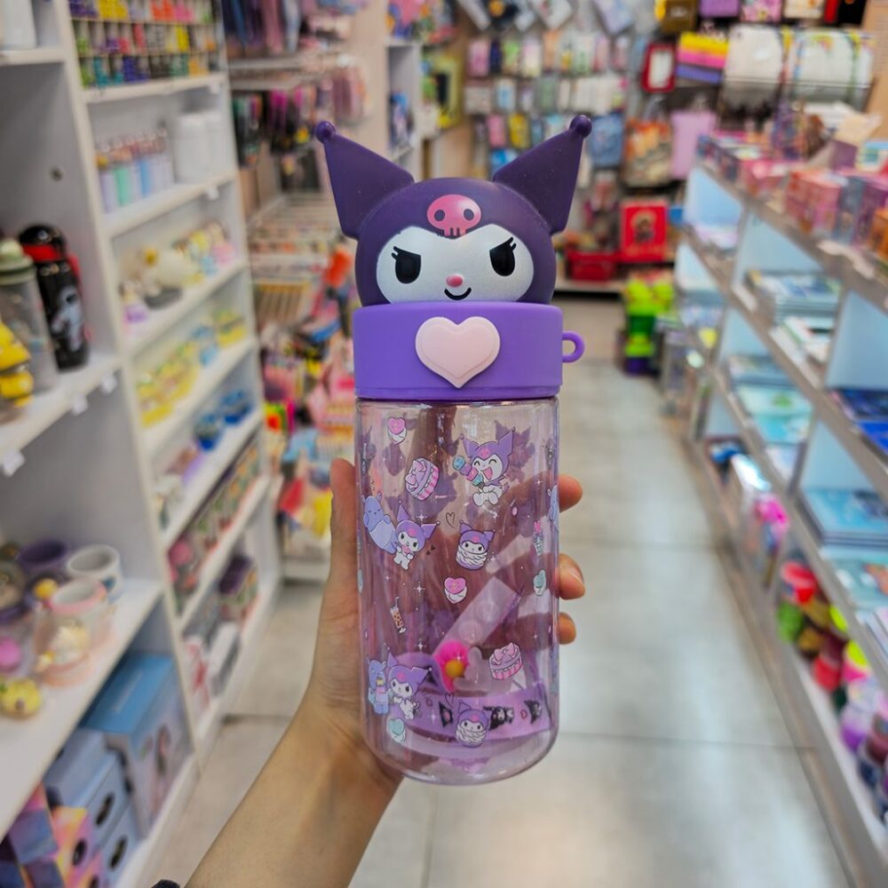 قمقمه کرومی سرسیلیکونی 5253 شفاف درب پیچی بند دار