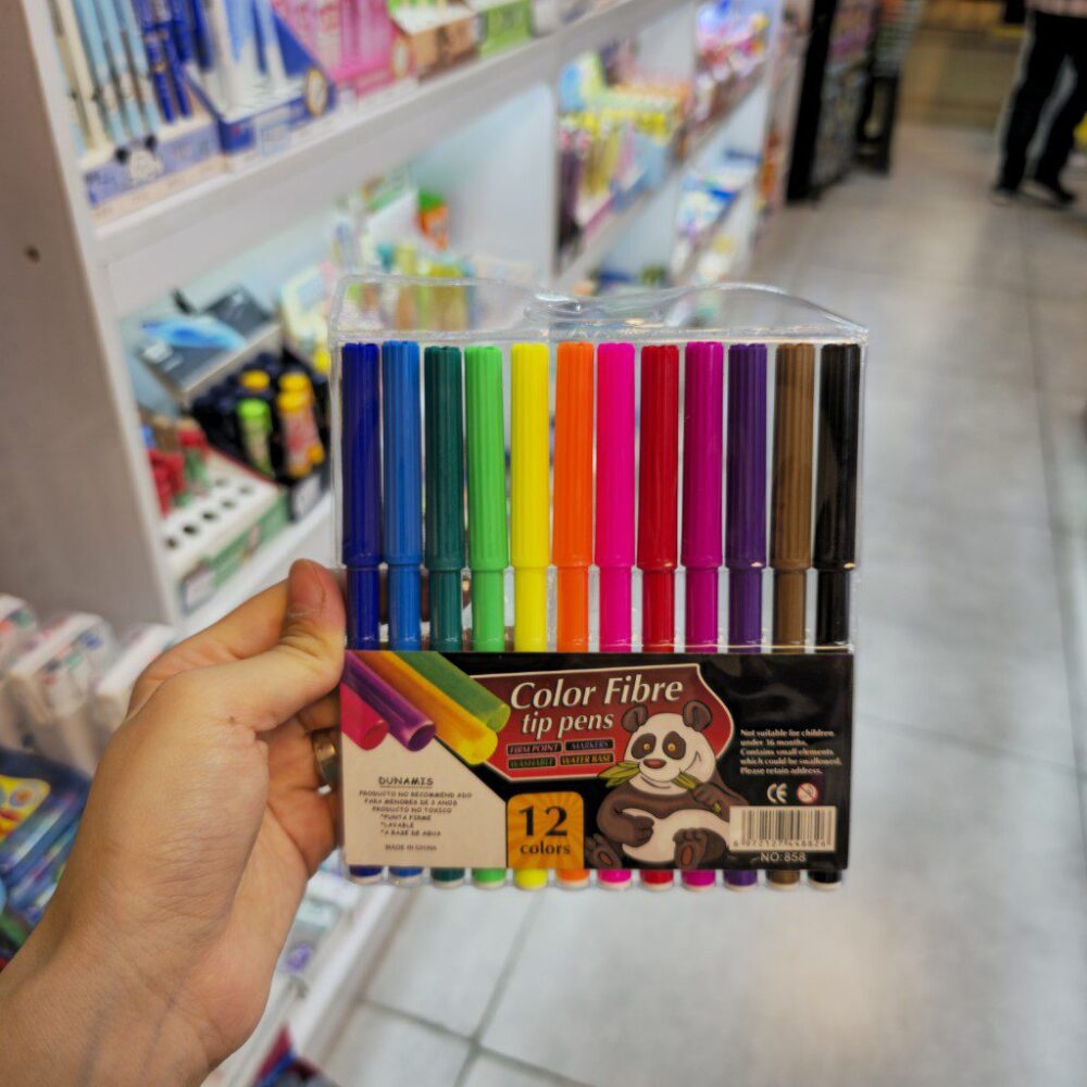 ماژیک رنگ‌آمیزی ۱۲‌رنگ باریک