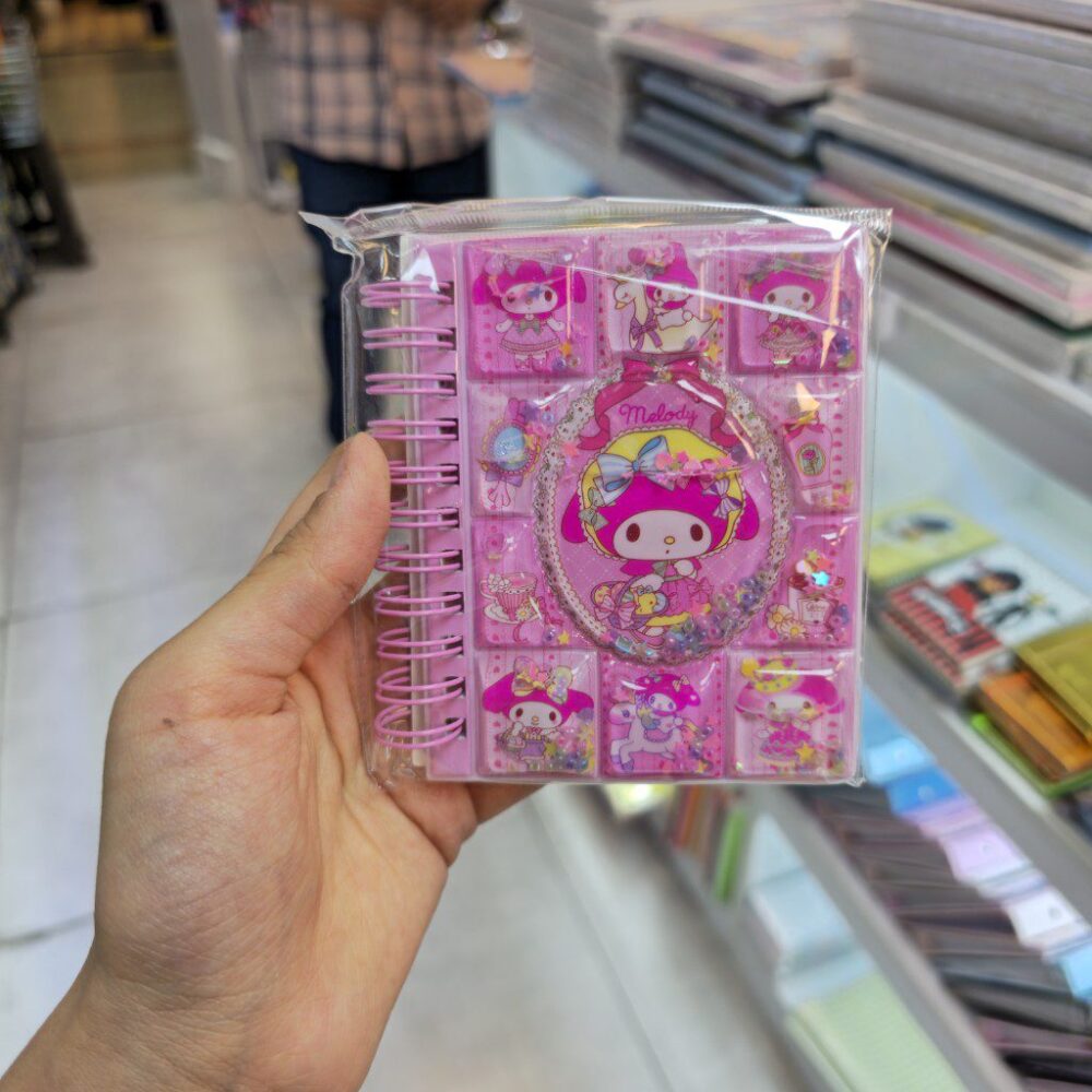 دفترچه آکواریومی سانریو استیکردار