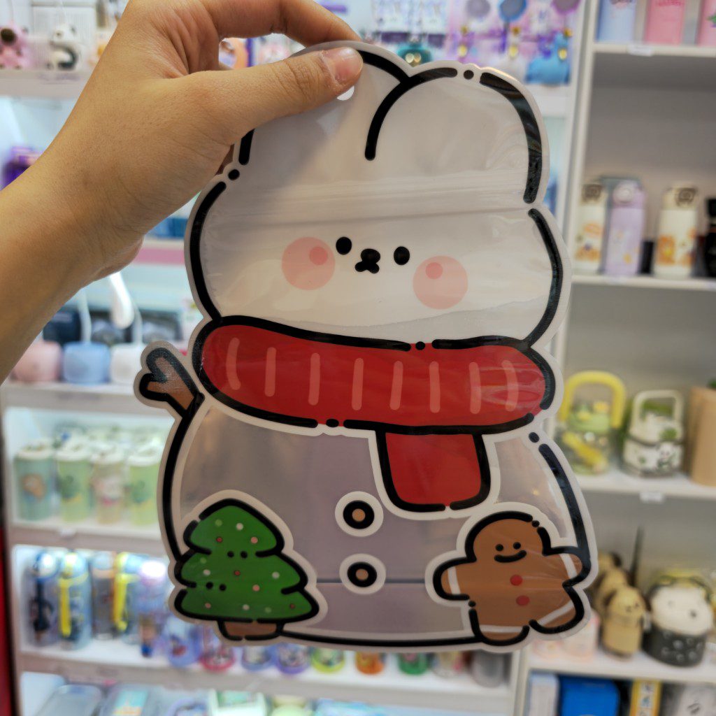 زیپ‌کیپ فانتزی حیوانات – سایز A5 خرس کریسمس