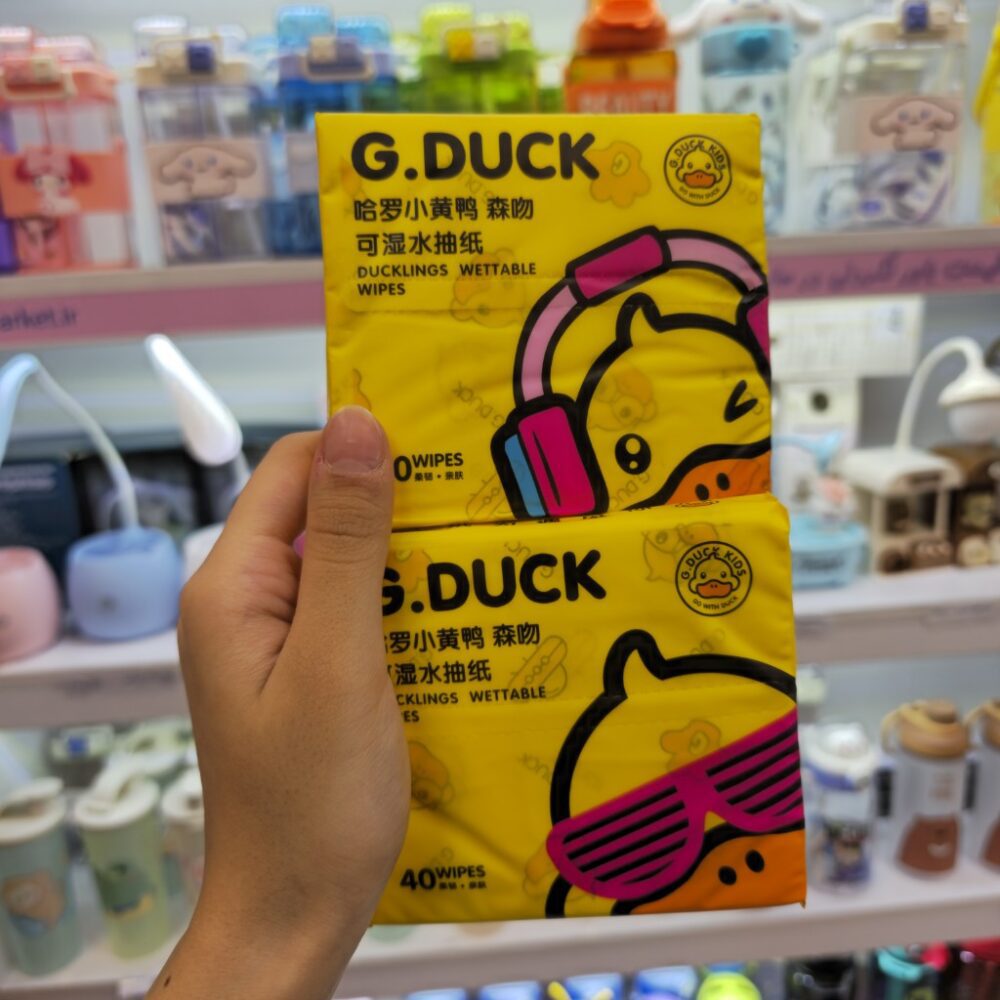 دستمال جیبی کاغذی داخل طرحدار طرح داکی 