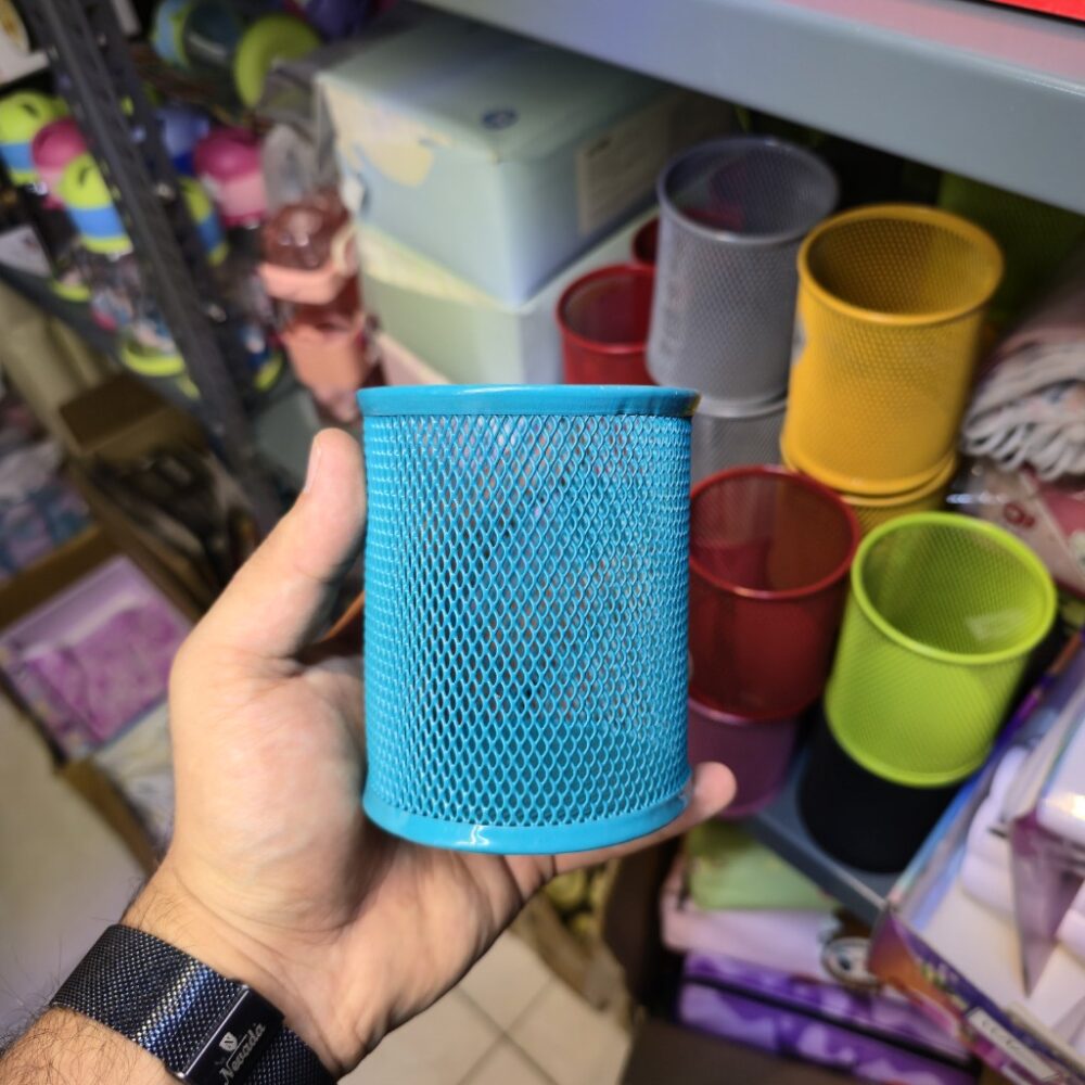 جاقلمی توری فلزی رنگی آبی