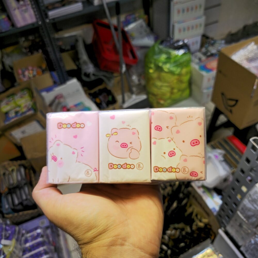 دستمال کاغذی جیبی فانتزی طرح خوک