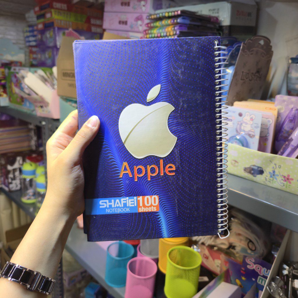 دفتر جلدسخت طرح برند 100 برگ شفیعی