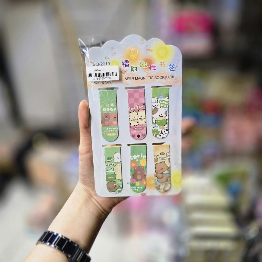 20251022_172004_copy_1024x1024 بوک مارک فانتزی بسته 6 عددی حیوانات