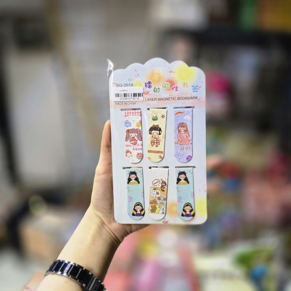 بوک مارک فانتزی بسته 6 عددی دختر