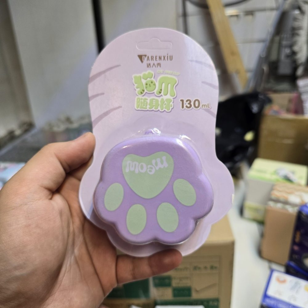 لیوان پلاستیکی تاشو بنفش