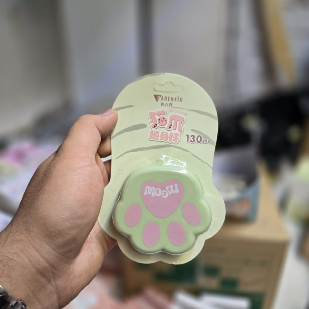 لیوان پلاستیکی تاشو سبز