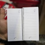 دفترچه بلند سیم از بغل طرح های فانتزی برند سراج داخل