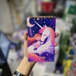 تودولیست بلند آوان طرح دختر و اسب تک شاخ