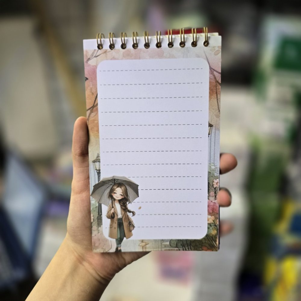 تودولیست بلند آوان طرح دختر و چتر داخل