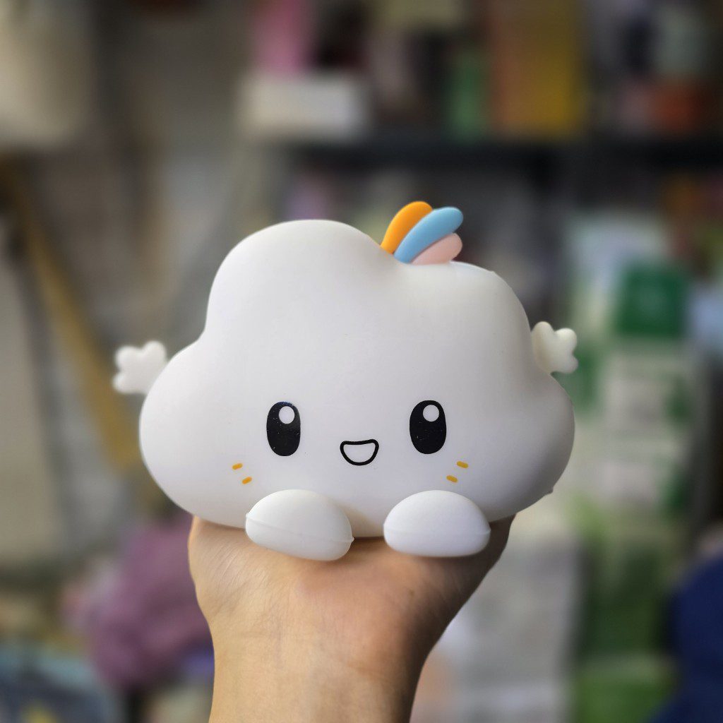 چراغ خواب سیلیکونی هفت رنگ طرح ابر