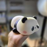 چراغ خواب سیلیکونی هفت رنگ طرح پاندا خوابیده