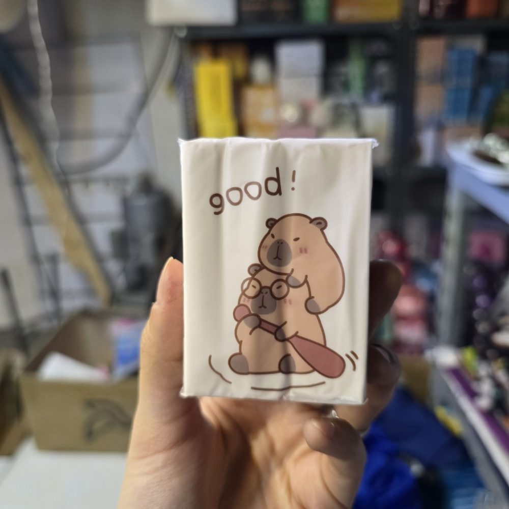 دستمال کاغذی جیبی 8 برگ طرح کاپی بارا دوتایی