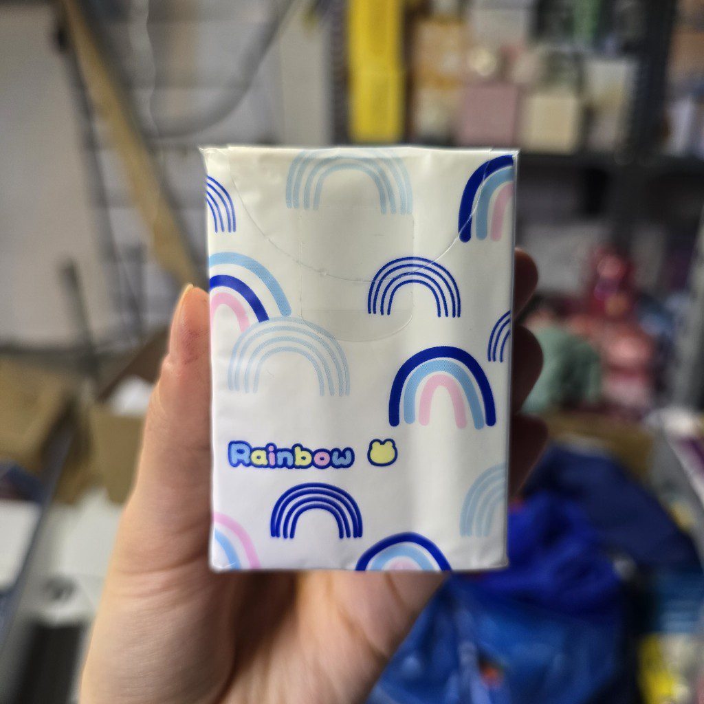 دستمال کاغذی جیبی 8 برگ طرح رنگین کمان