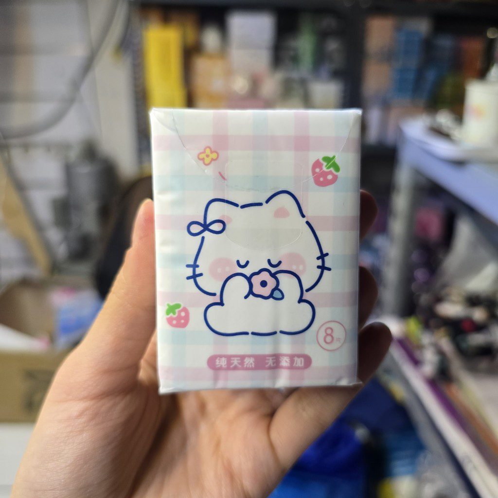 دستمال کاغذی جیبی 8 برگ طرح گربه