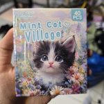 استیکر بسته 40 عددی طرح گربه سبز