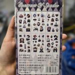 استیکر بسته 6 عددی طرح دختر مشکی - Image 2