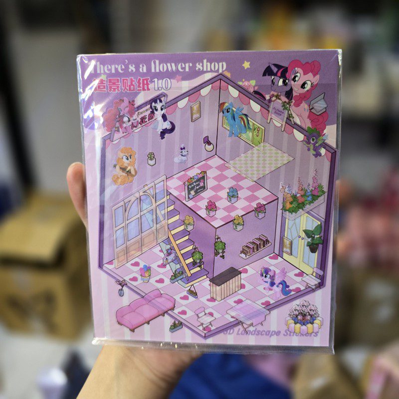 استیکر چیدمان سایز کوچک طرح پونی