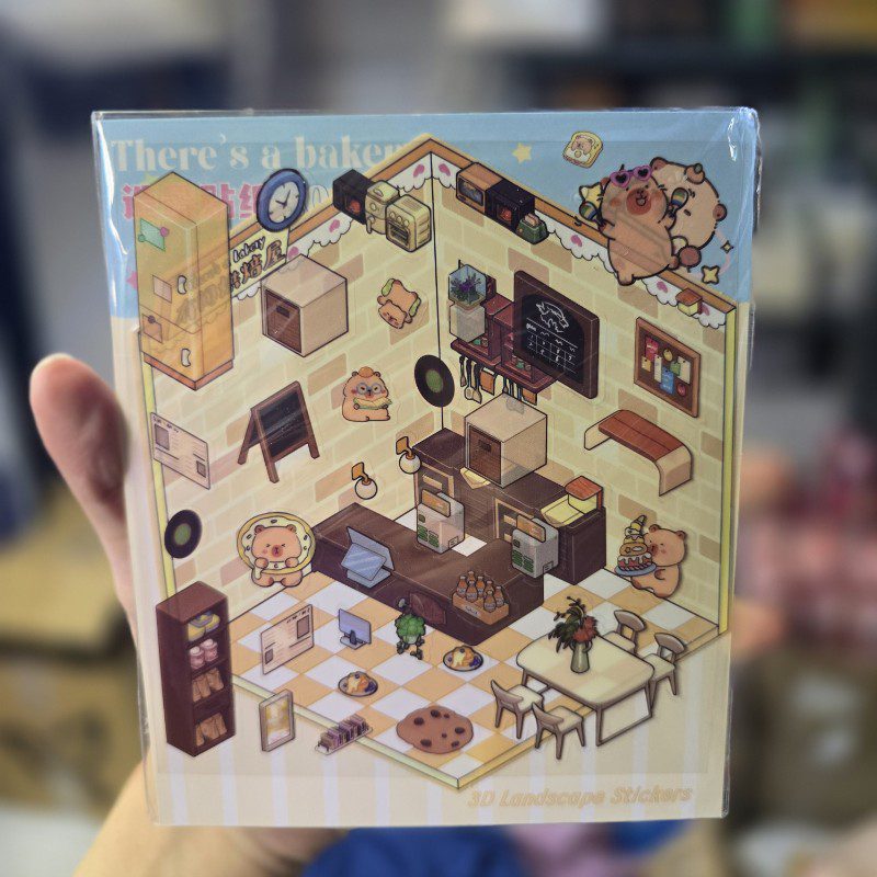 استیکر چیدمان سایز کوچک طرح کاپی بارا