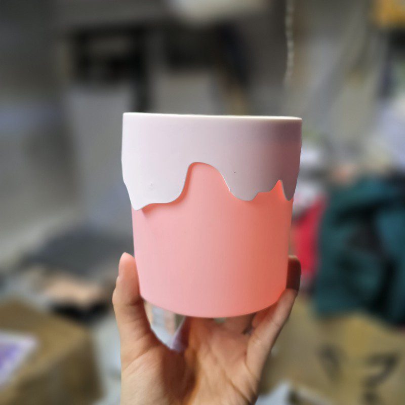 جاقلمی طرح بستنی صورتی