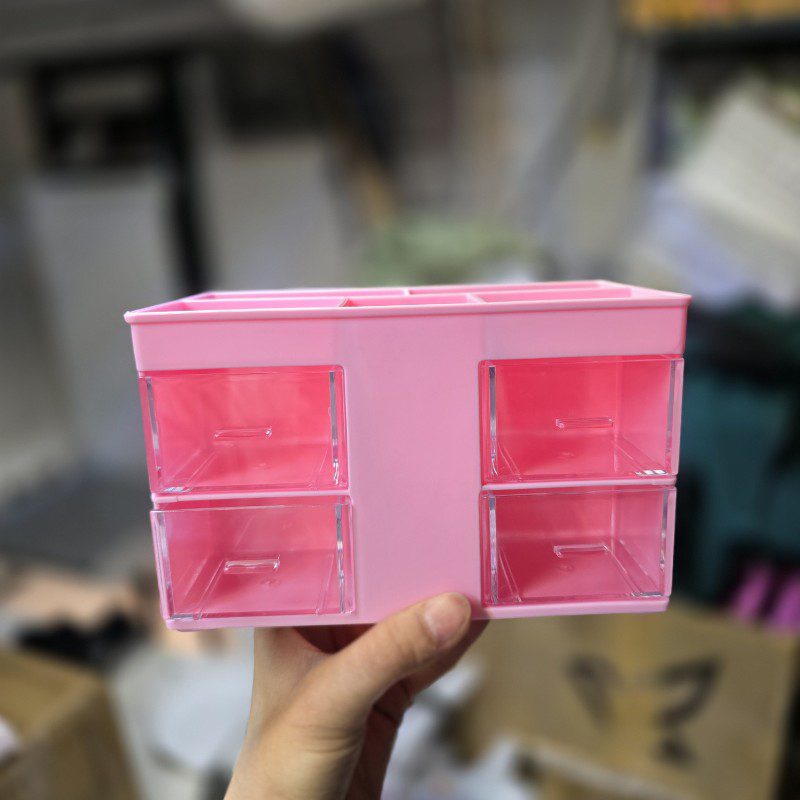 جاقلمی 4کشو صورتی